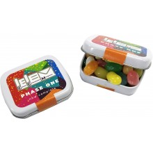 Small Rectangle Tin filled with JELLY BELLY Jelly Beans 30g *Plastic Free* 